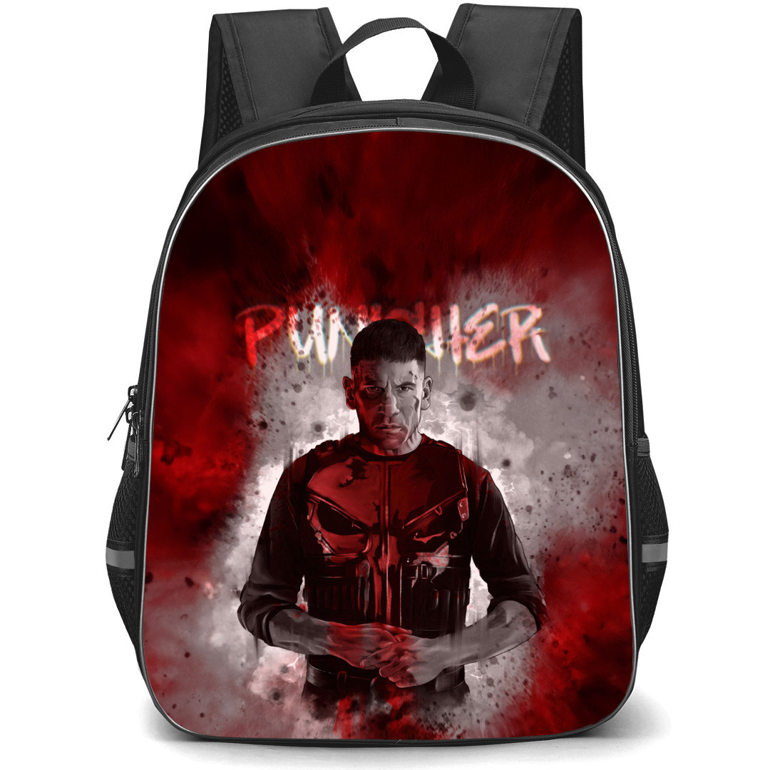 The Punisher Backpack School Bag StudentPack - The Punisher Blood Portrait Poster