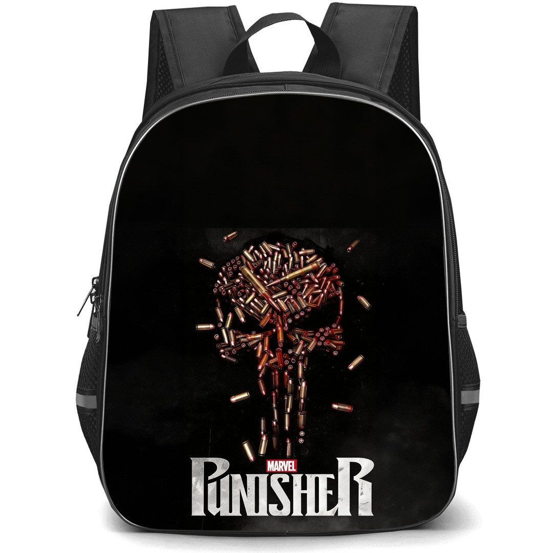 The Punisher Backpack School Bag StudentPack - The Punisher Bullet Logo Series Poster