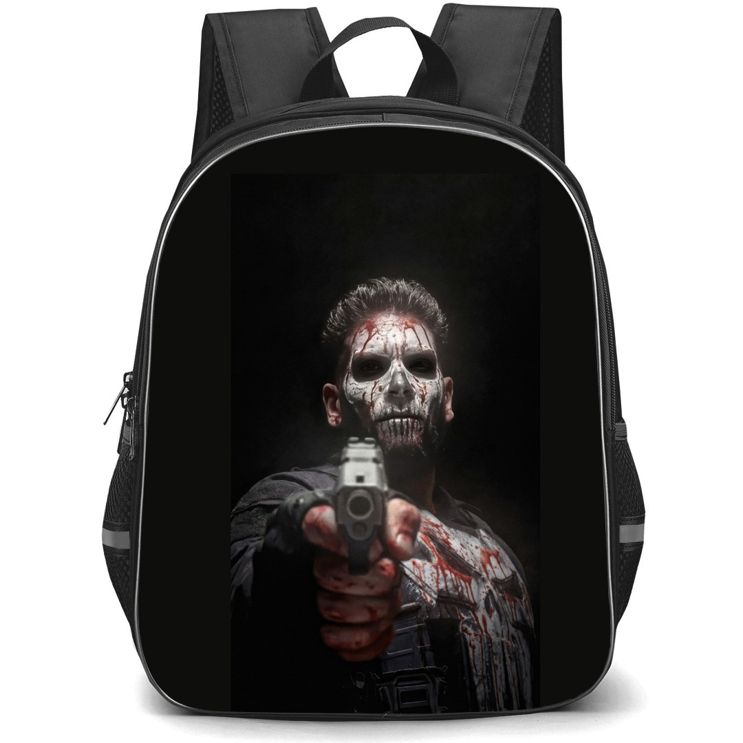 The Punisher Backpack School Bag StudentPack - The Punisher Gunpoint Portrait