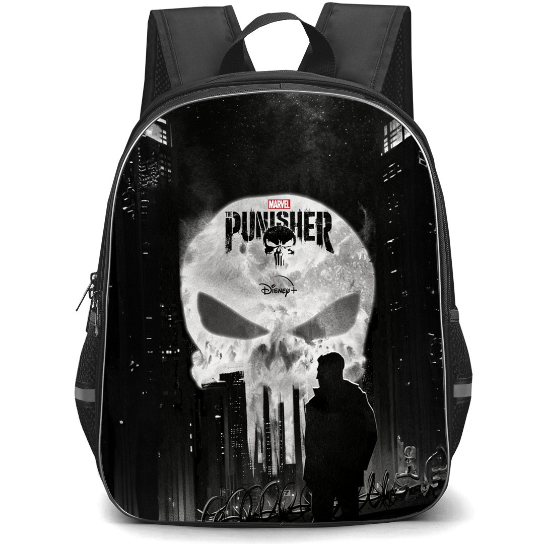 The Punisher Backpack School Bag StudentPack - The Punisher Night Sky Logo Poster
