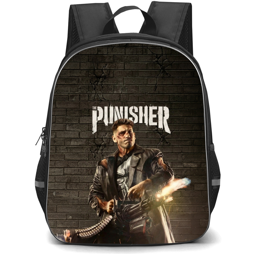 The Punisher Backpack School Bag StudentPack - The Punisher Shooting Gun Series Poster