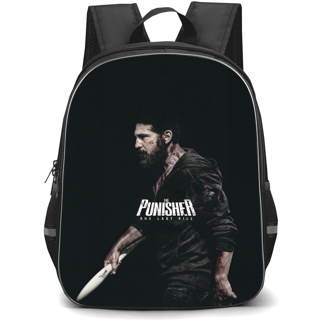 The Punisher Backpack School Bag StudentPack - The Punisher Walk Fierce Side Portrait Poster