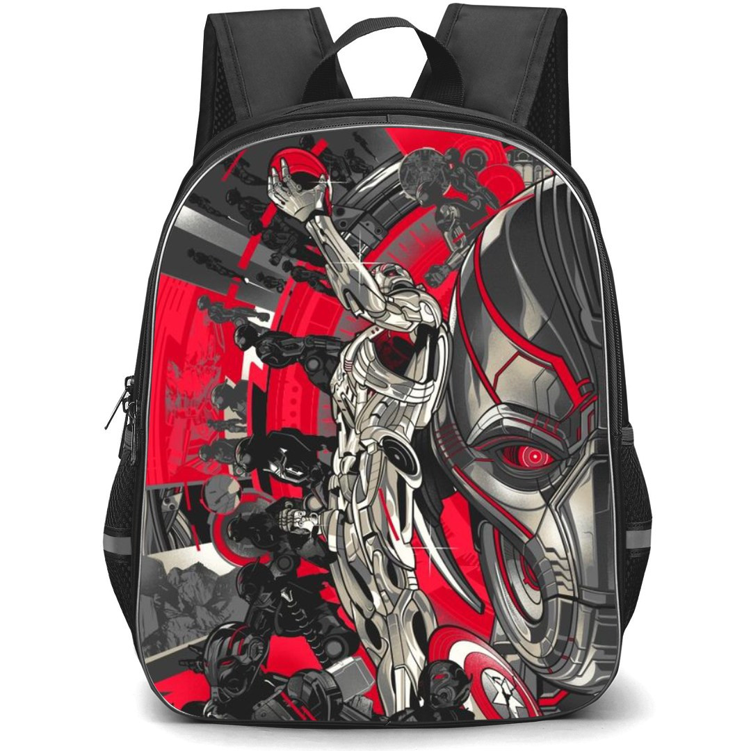 Marvel Backpack StudentPack - Ultron Poster in Red Background