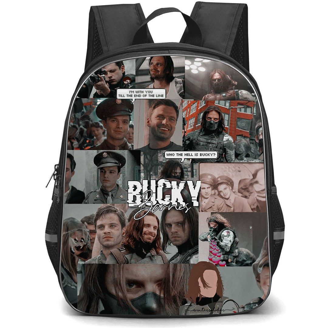 Marvel Winter Soldier Backpack StudentPack - Winter Soldier Movie Collage