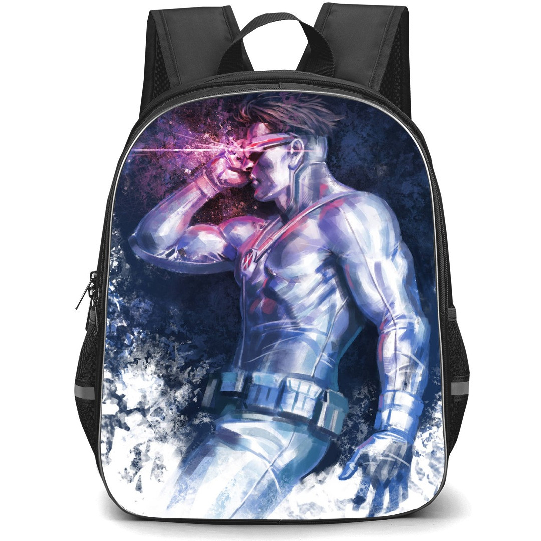 X-Men Cyclops School Backpack StudentPack - Cyclops Side Portrait Watercolor Art