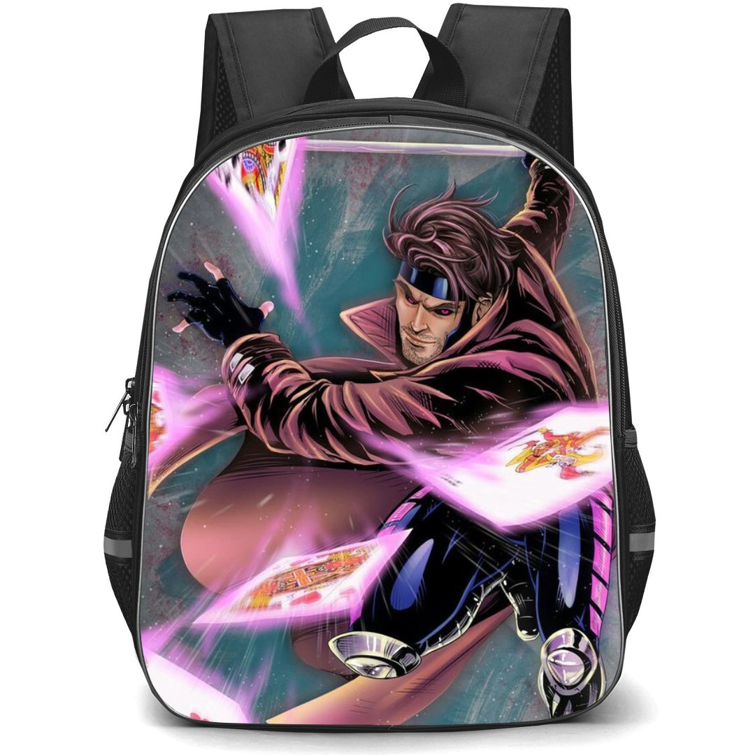 X-Men Gambit School Backpack StudentPack - Gambit Fighting Pose Illustration