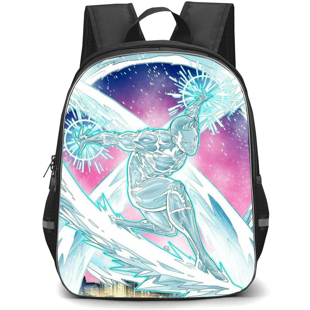 X-Men Iceman School Backpack StudentPack - Iceman Fighting Pose Illustration