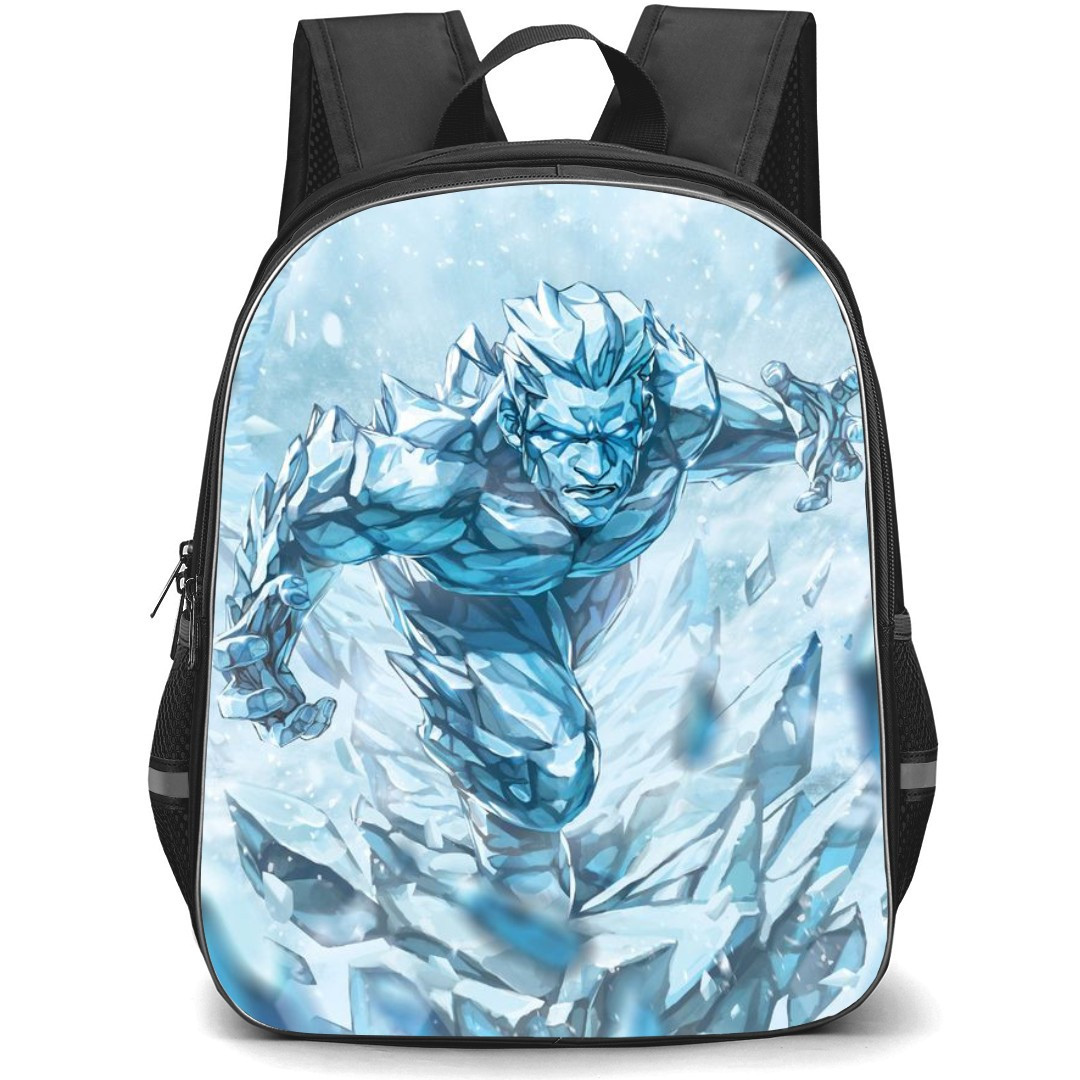 X-Men Iceman School Backpack StudentPack - Iceman Illustration Snow Background