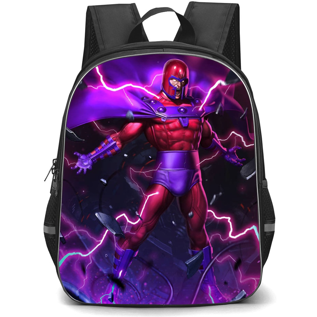 X-Men Magneto School Backpack StudentPack - Magneto Illustration Thunder Background