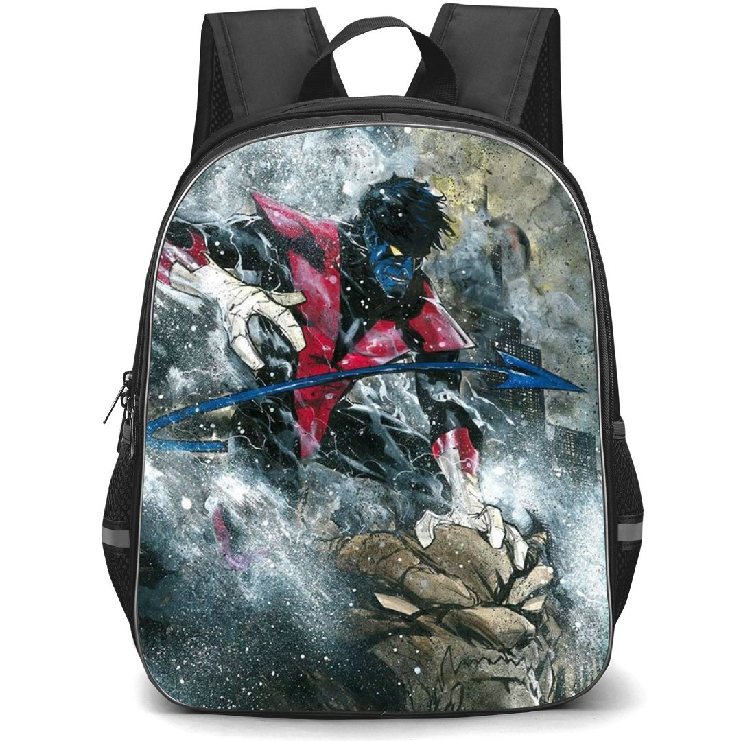X-Men Nightcrawler School Backpack StudentPack - Nightcrawler Side Portrait Comic Art