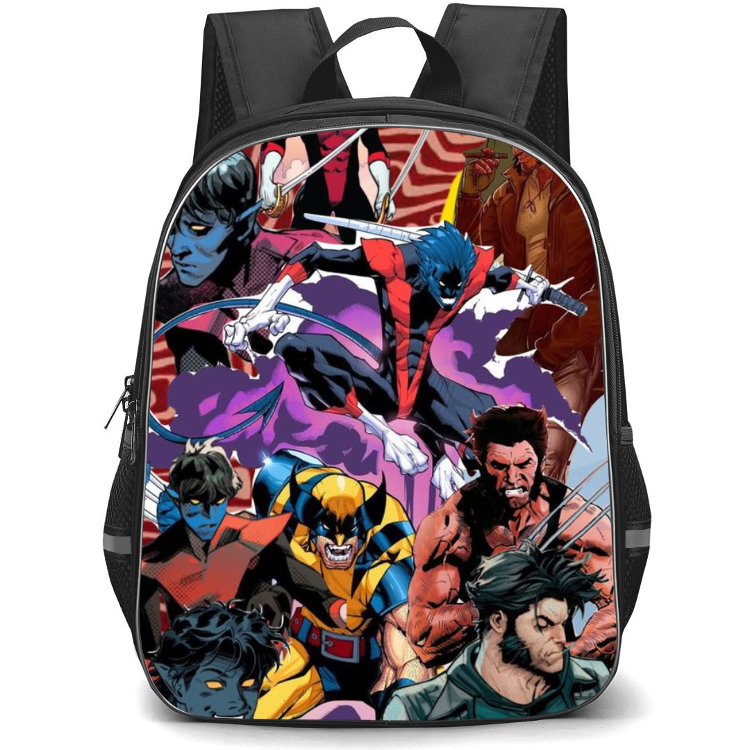 X-Men School Backpack StudentPack - Wolverine and Nightcrawler Collage