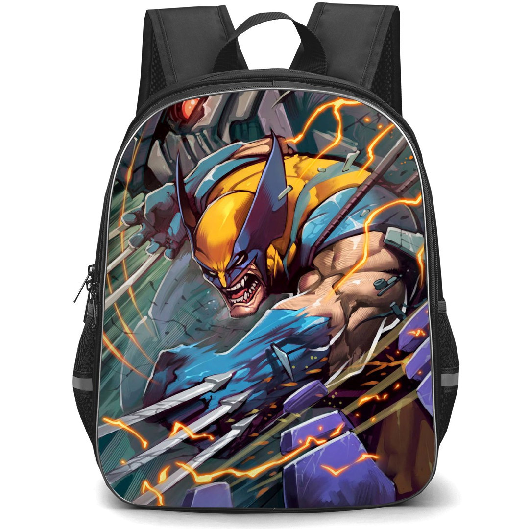 X-Men Wolverine School Backpack StudentPack - Wolverine Fighting Pose Illustration