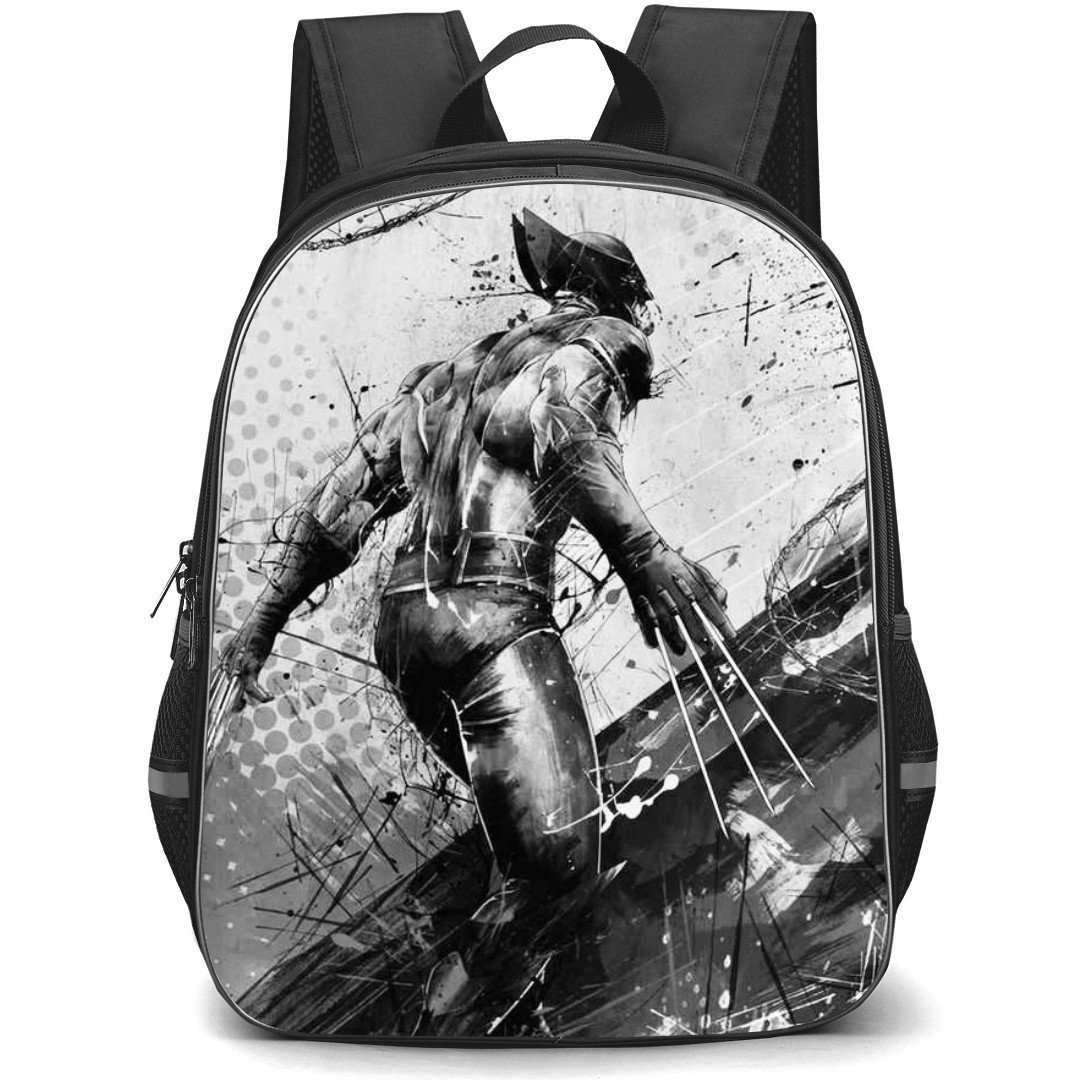 X-Men Wolverine School Backpack StudentPack - Wolverine Grayscale