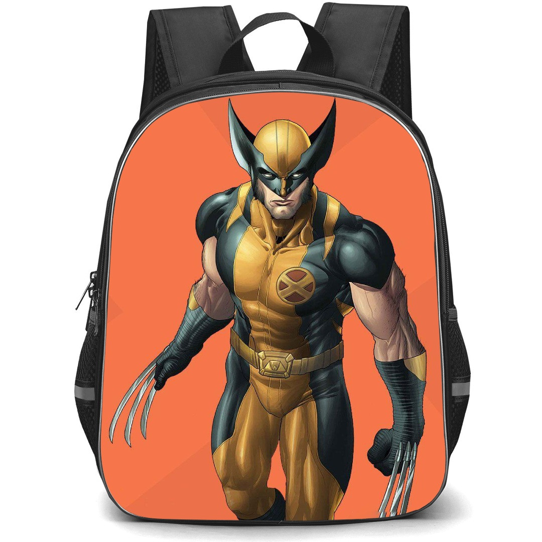 X-Men Wolverine School Backpack StudentPack - Wolverine Orange Background