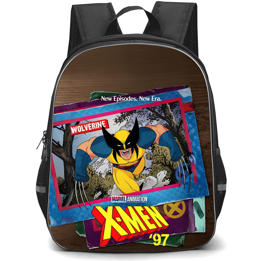 X-Men 97 Wolverine Backpack School Bag StudentPack - Wolverine Vintage Trading Card