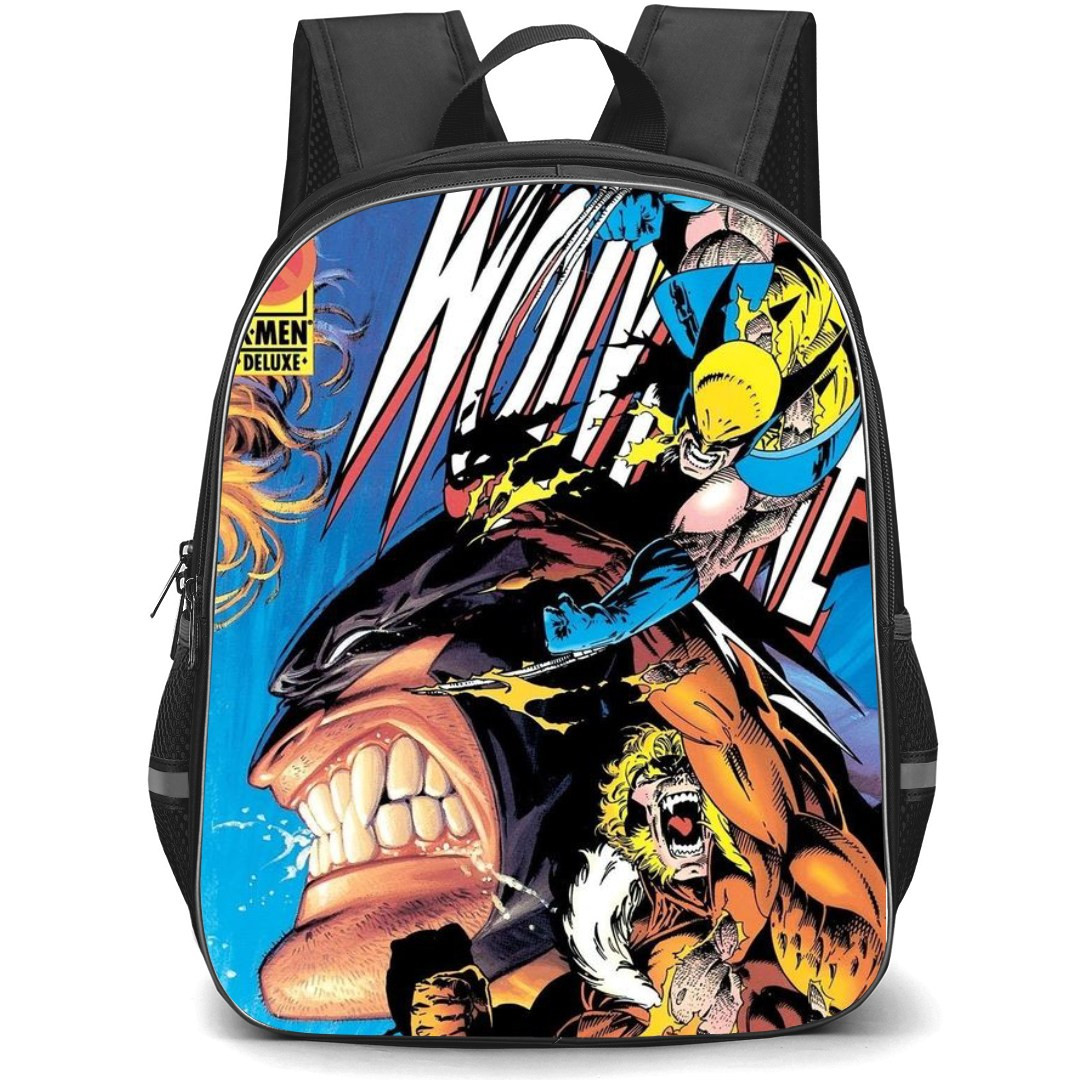 X-Men School Backpack StudentPack - Wolverine and Sabretooth Comic Art
