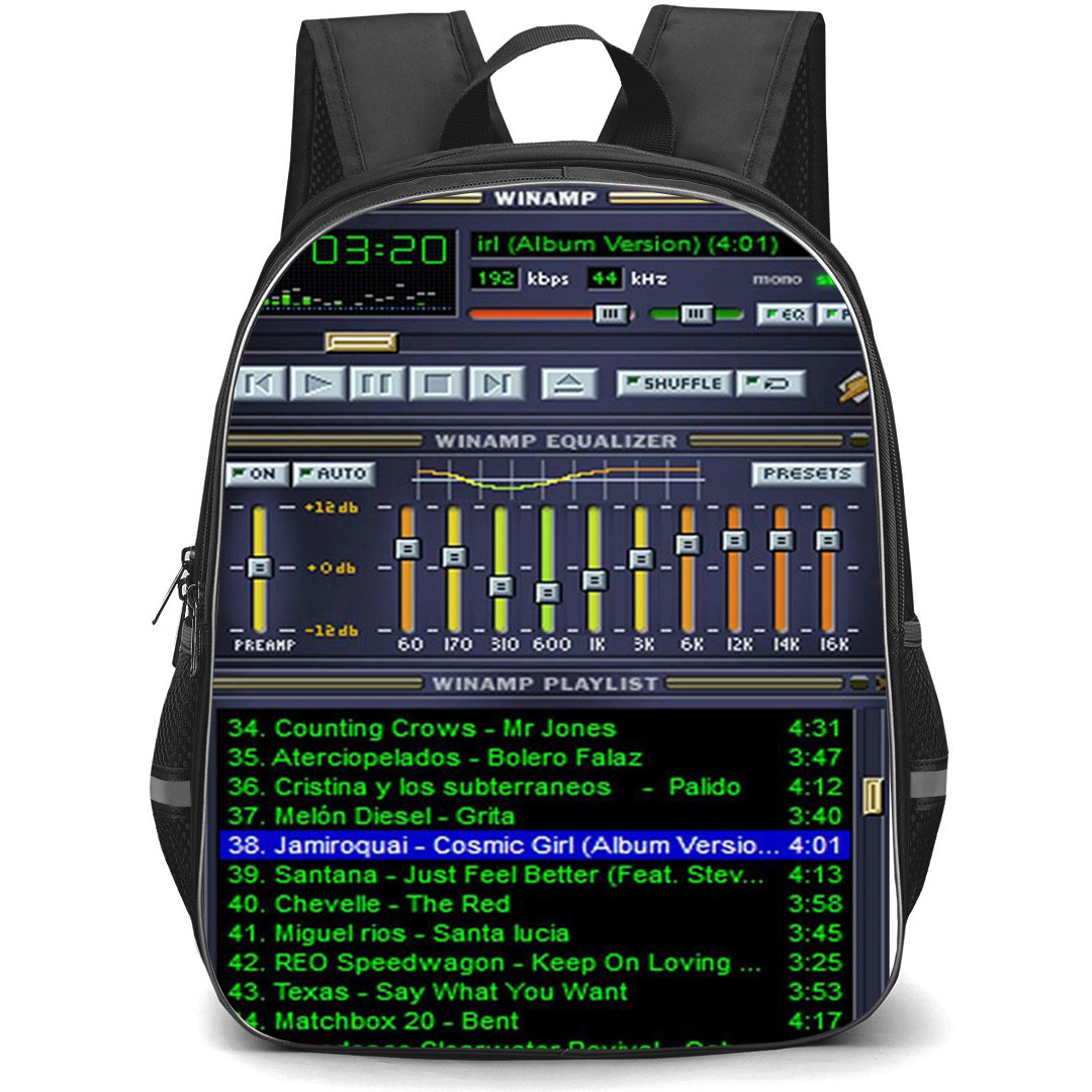 Microsoft Windows Backpack School Bag StudentPack - Microsoft Windows Winamp Audio Player Poster