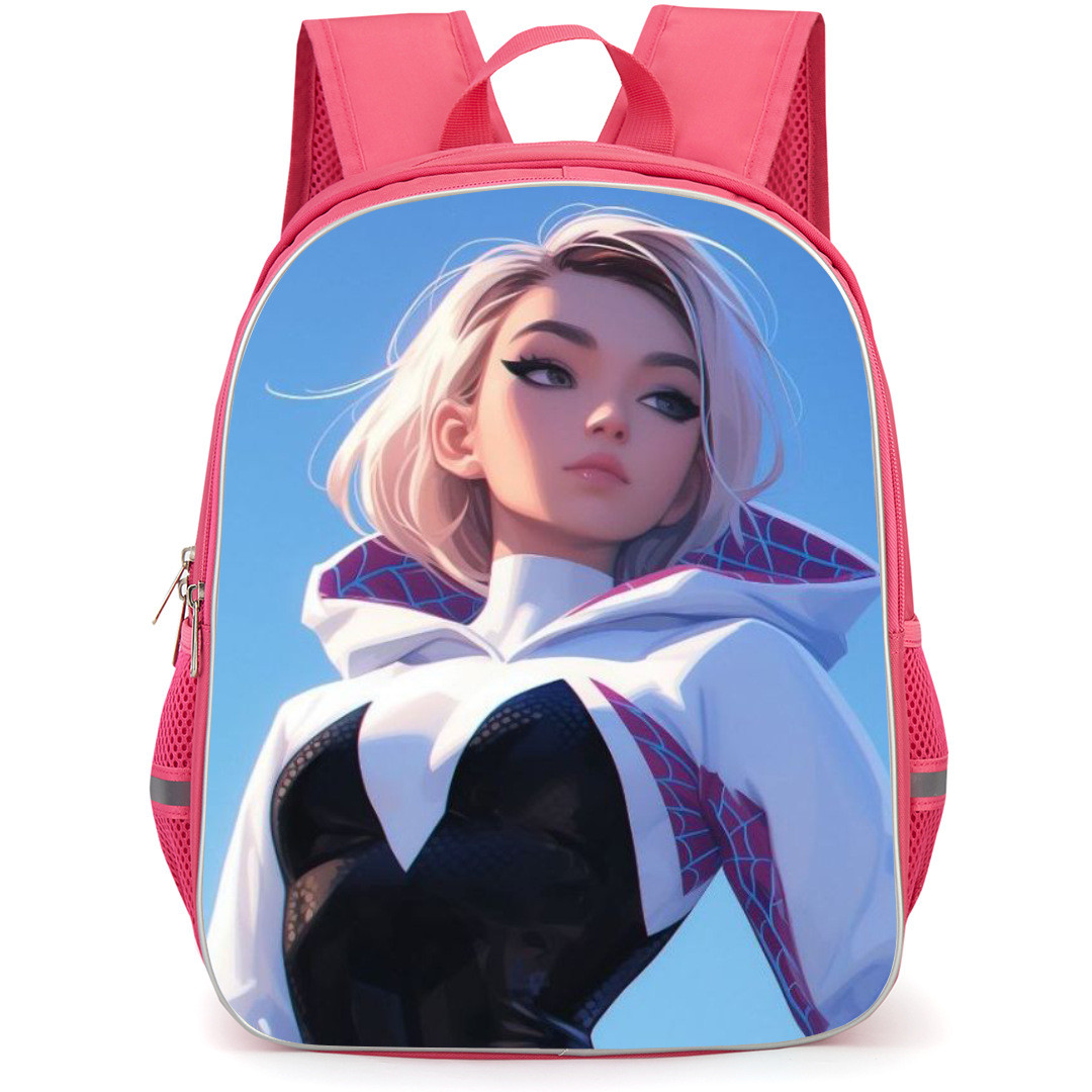 Spider Gwen Backpack StudentPack - Spider Gwen Hand on Pocket 3d Art