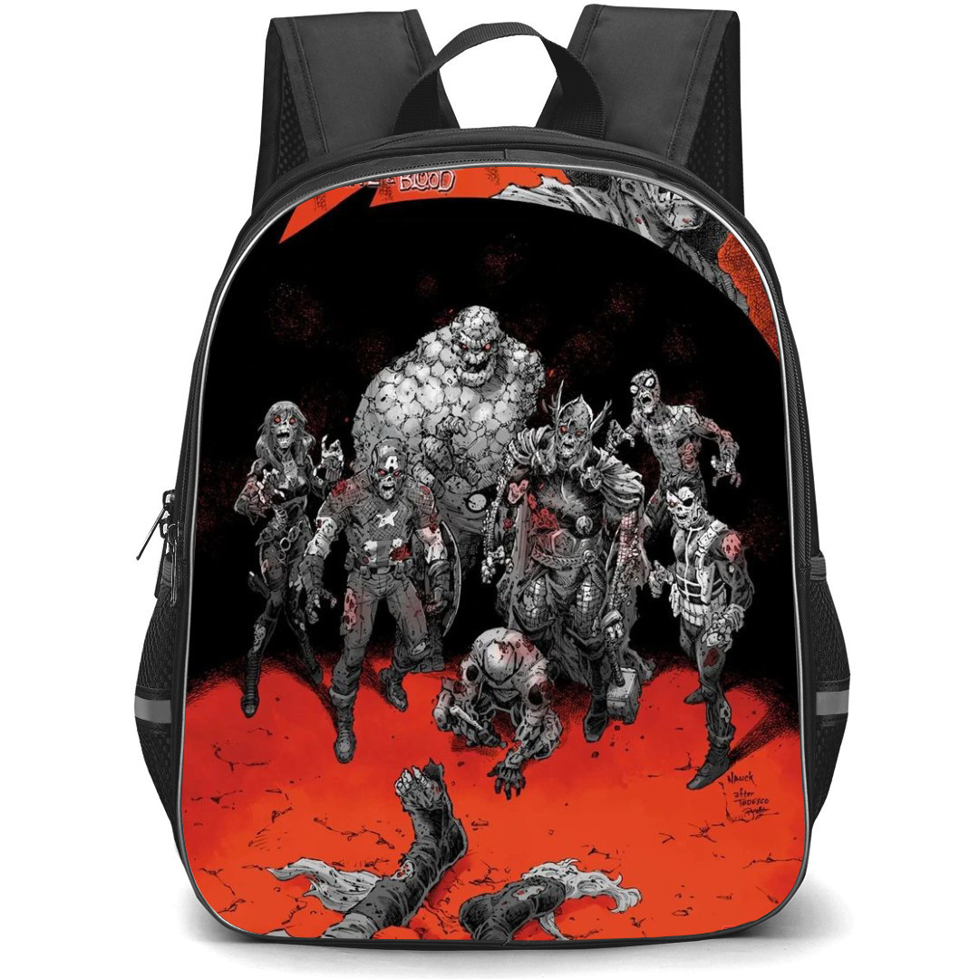 Marvel Zombies Backpack StudentPack - Characters Black White Blood