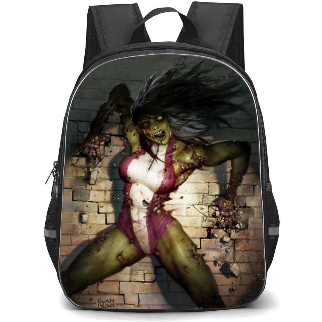 Marvel Zombies She Hulk Backpack StudentPack - She Hulk Portrait