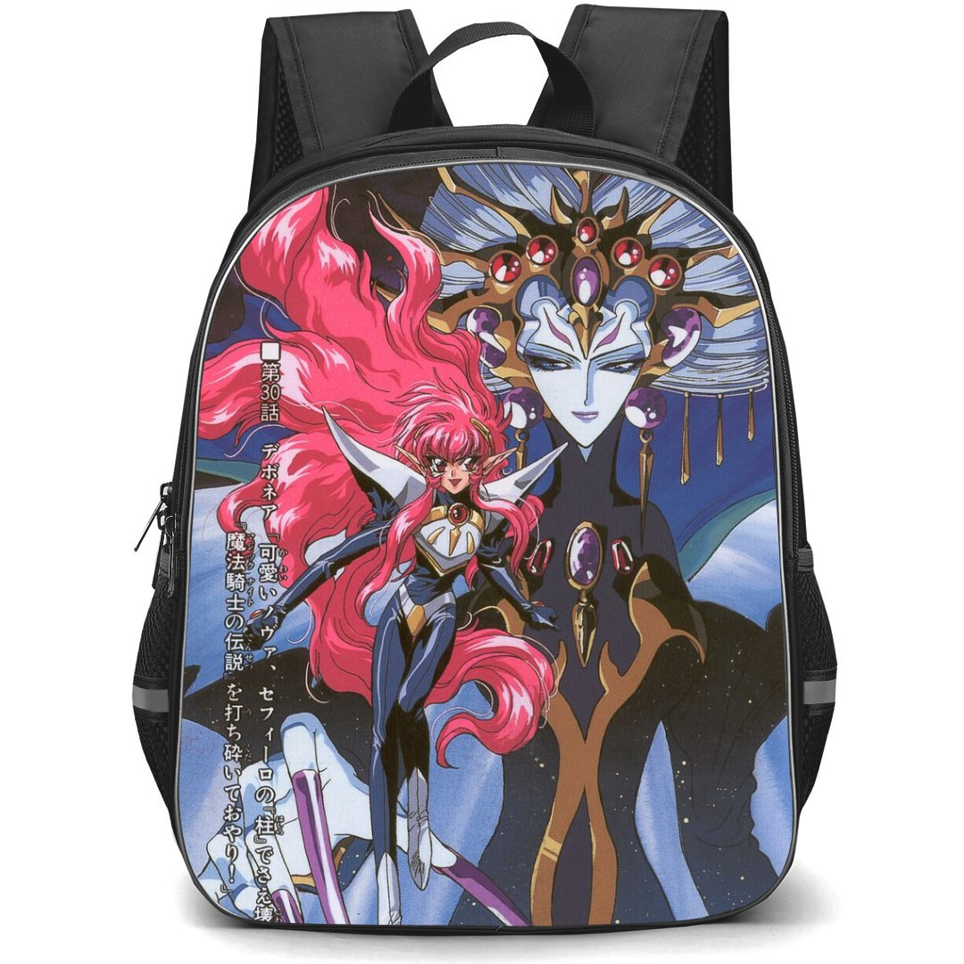 Magic Knight Rayearth Backpack StudentPack - Nova And Debonair Anime Illustration Art Poster