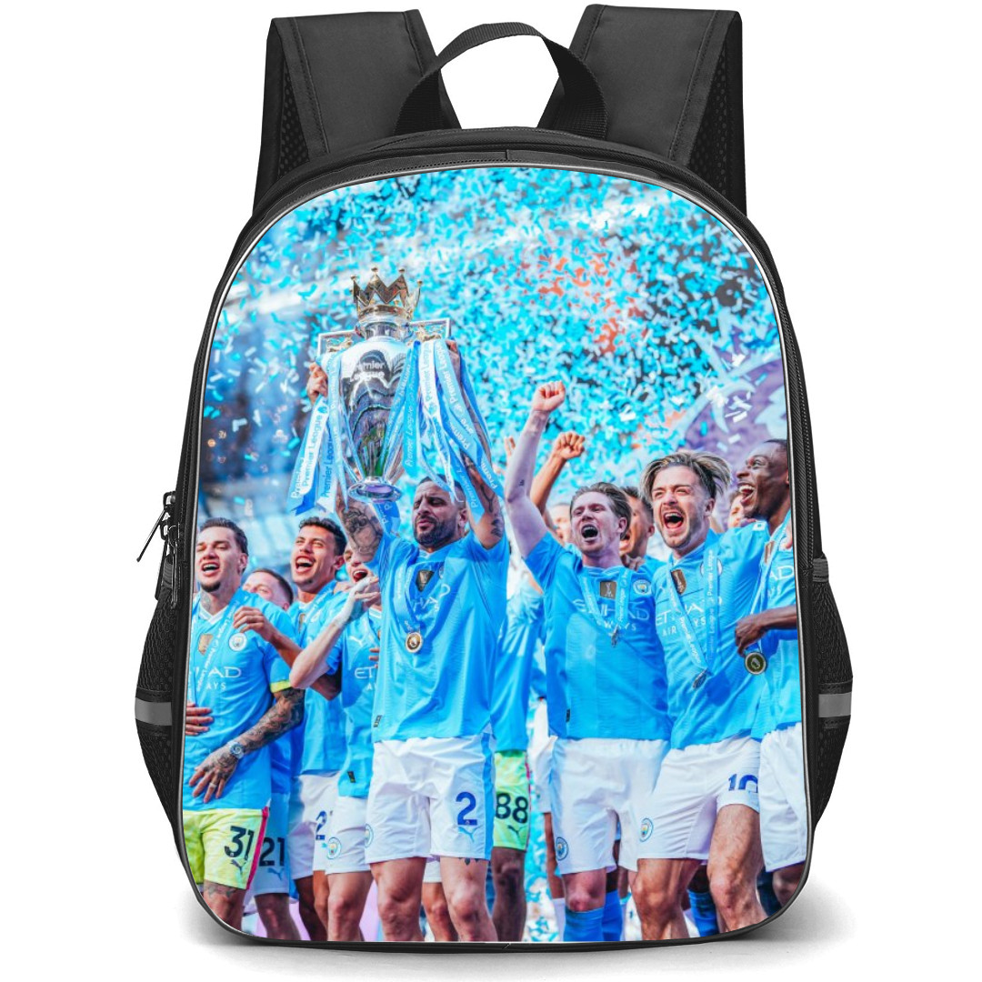 Manchester City F.C. Backpack StudentPack - Manchester City Clinch 4th Premier League Title Poster