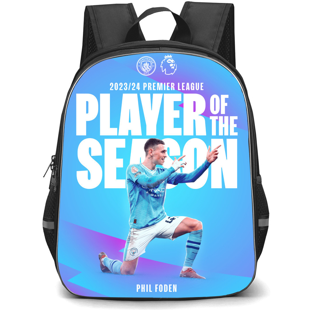 Manchester City F.C. Phil Foden Backpack StudentPack - Phil Foden Player of The Season 2023-24 PL