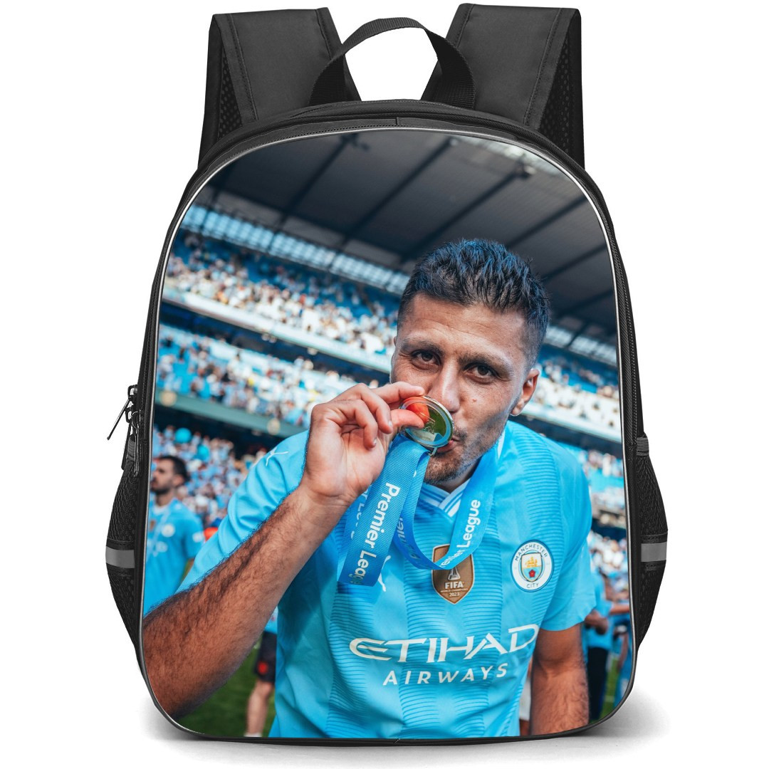 Manchester City F.C. Rodri Backpack StudentPack - Rodri Kissing His Medal Poster