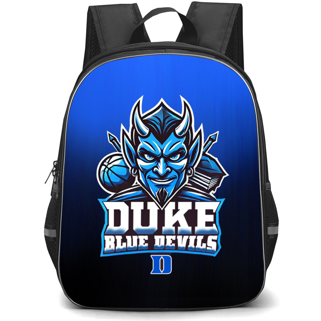 Duke Blue Devils NCAA March Madness Basketball Backpack StudentPack - Duke Blue Devils Cartoon Art