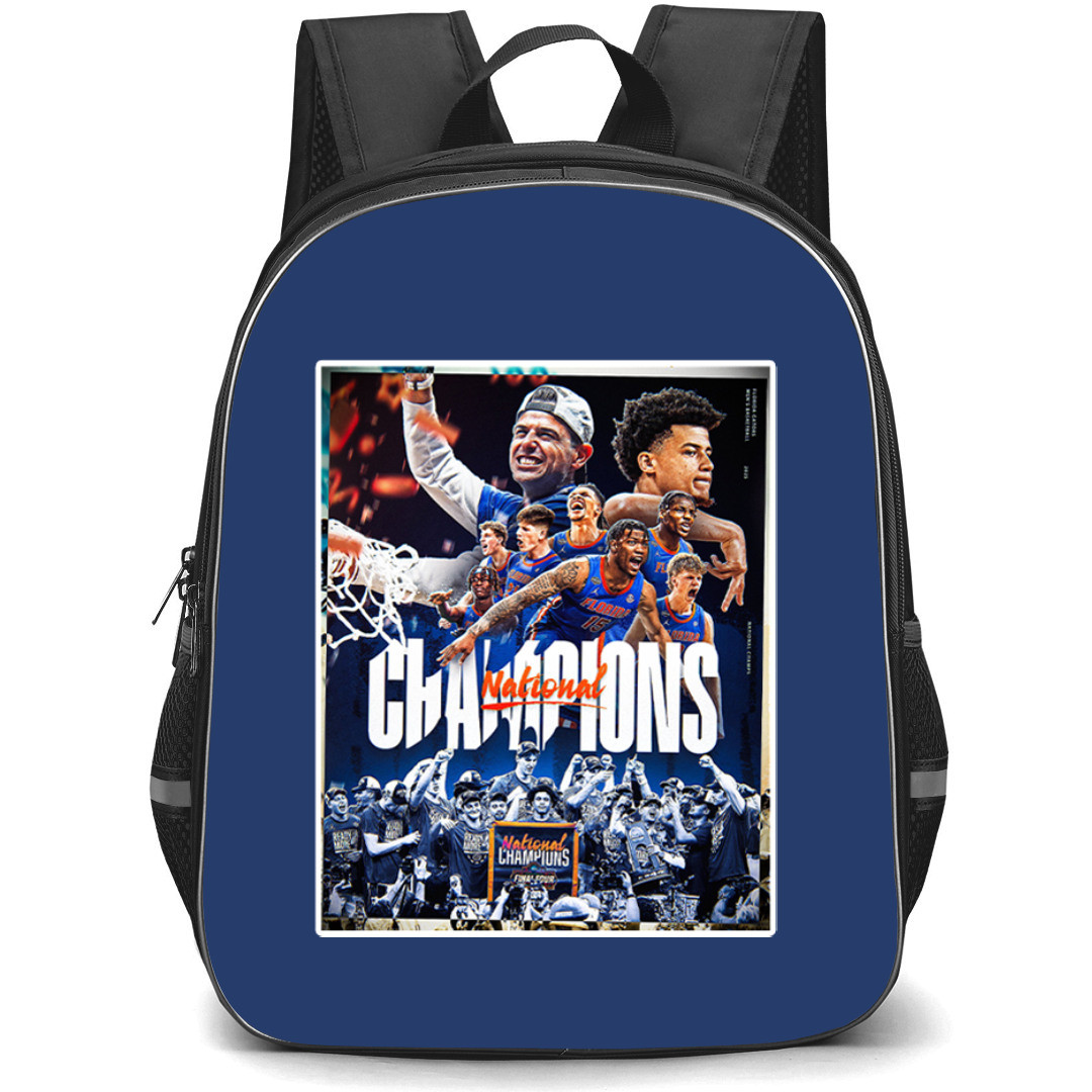 March Madness 2025 Men Tournament Florida Gators Men Basketball Team Backpack StudentPack - 2025 NCAA Champions Poster