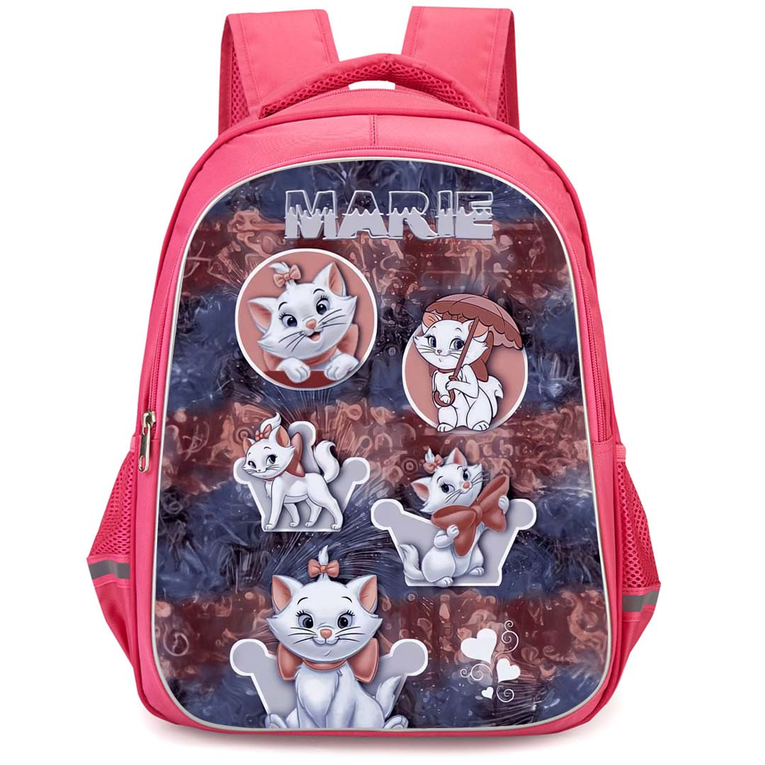 Marie Backpack StudentPack - Marie Cute Cat In Different Pose