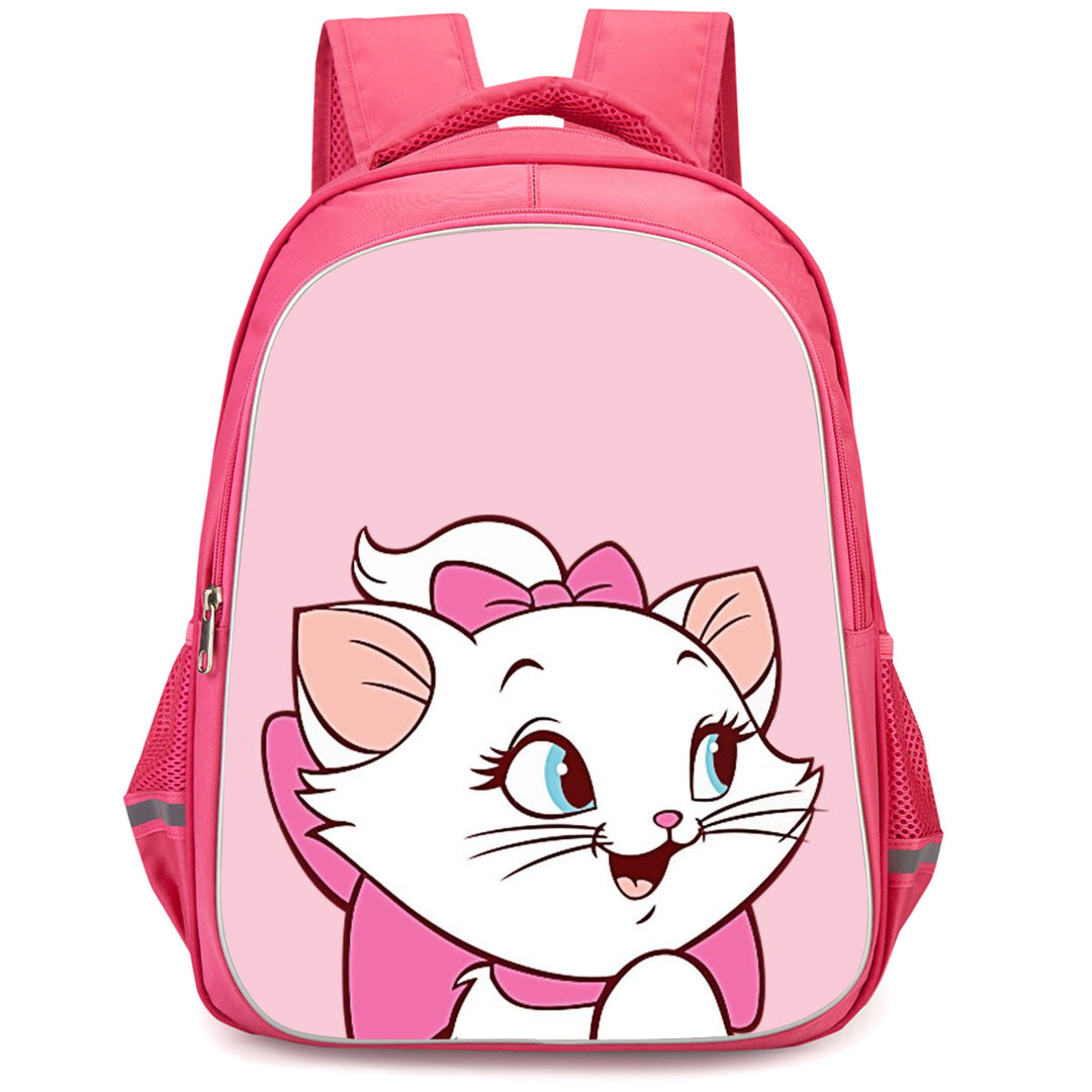 Marie Backpack StudentPack - Marie Side Portrait On Pink Background