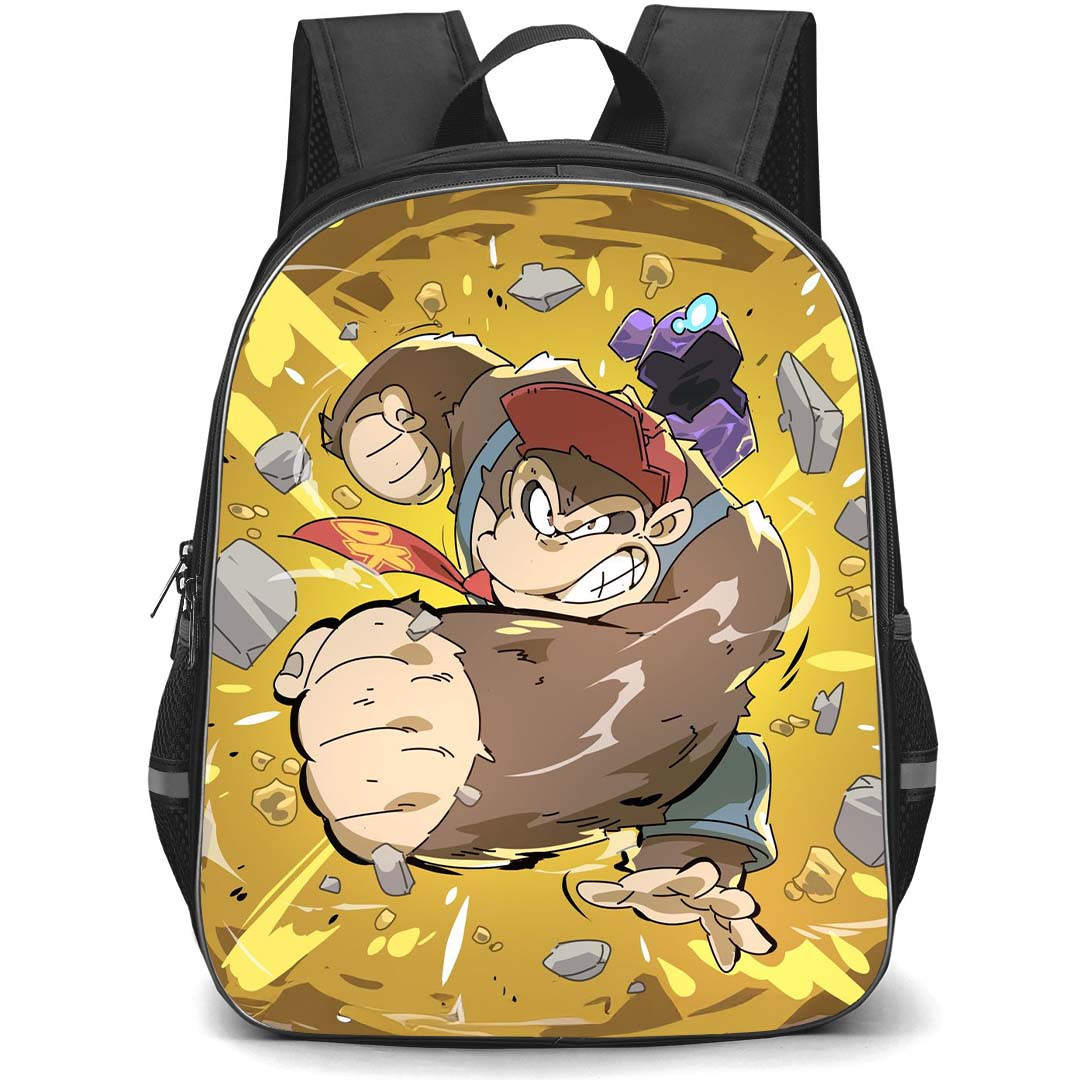 Super Mario Donkey Kong Bananza Backpack StudentPack - Donkey Kong Angry Look Fan Art Poster