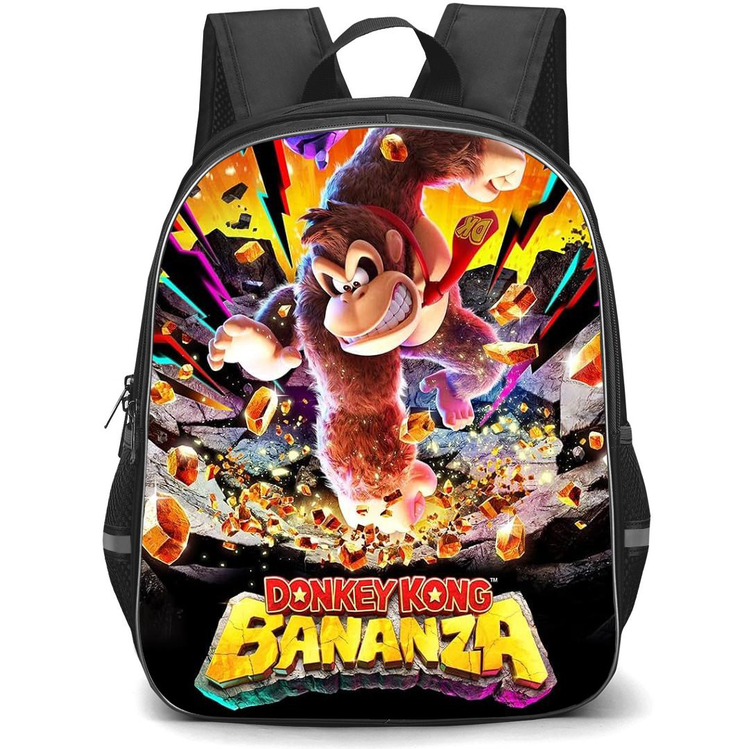 Super Mario Donkey Kong Backpack StudentPack - Donkey Kong Cartoon Art Poster