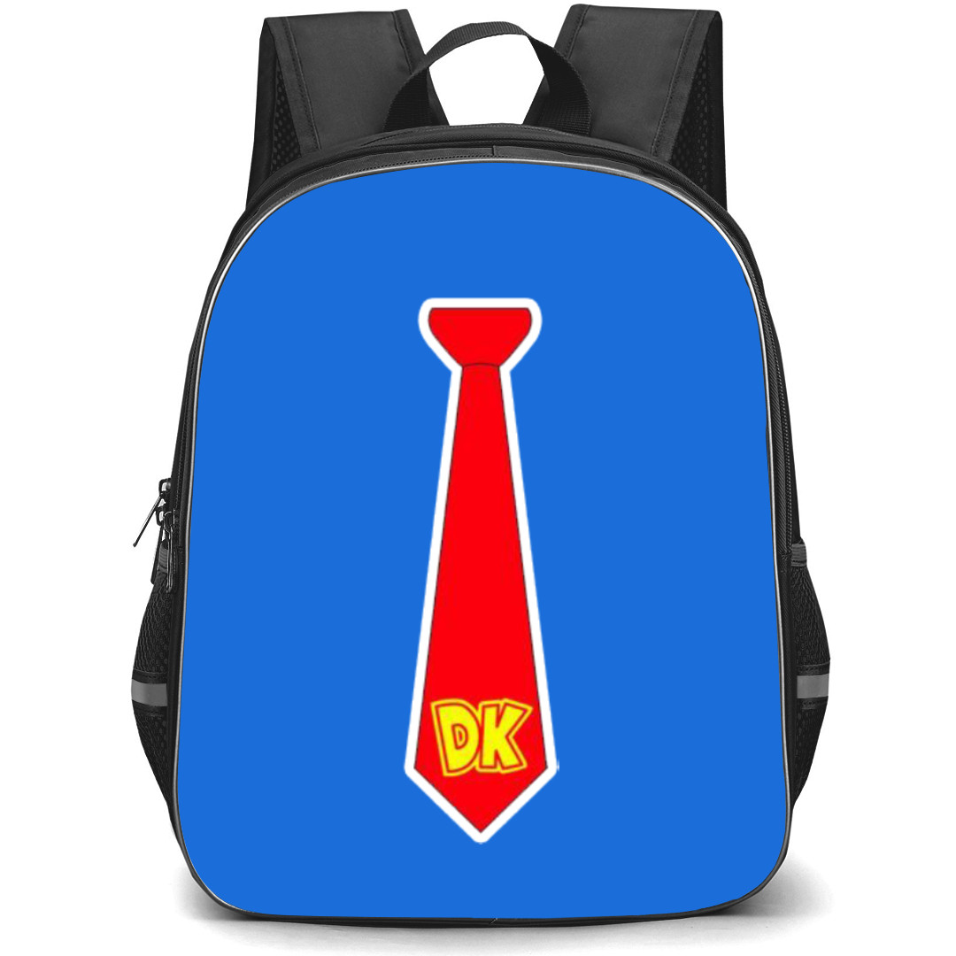 Super Mario Donkey Kong Backpack StudentPack - Donkey Kong Neck Tie Sticker Art