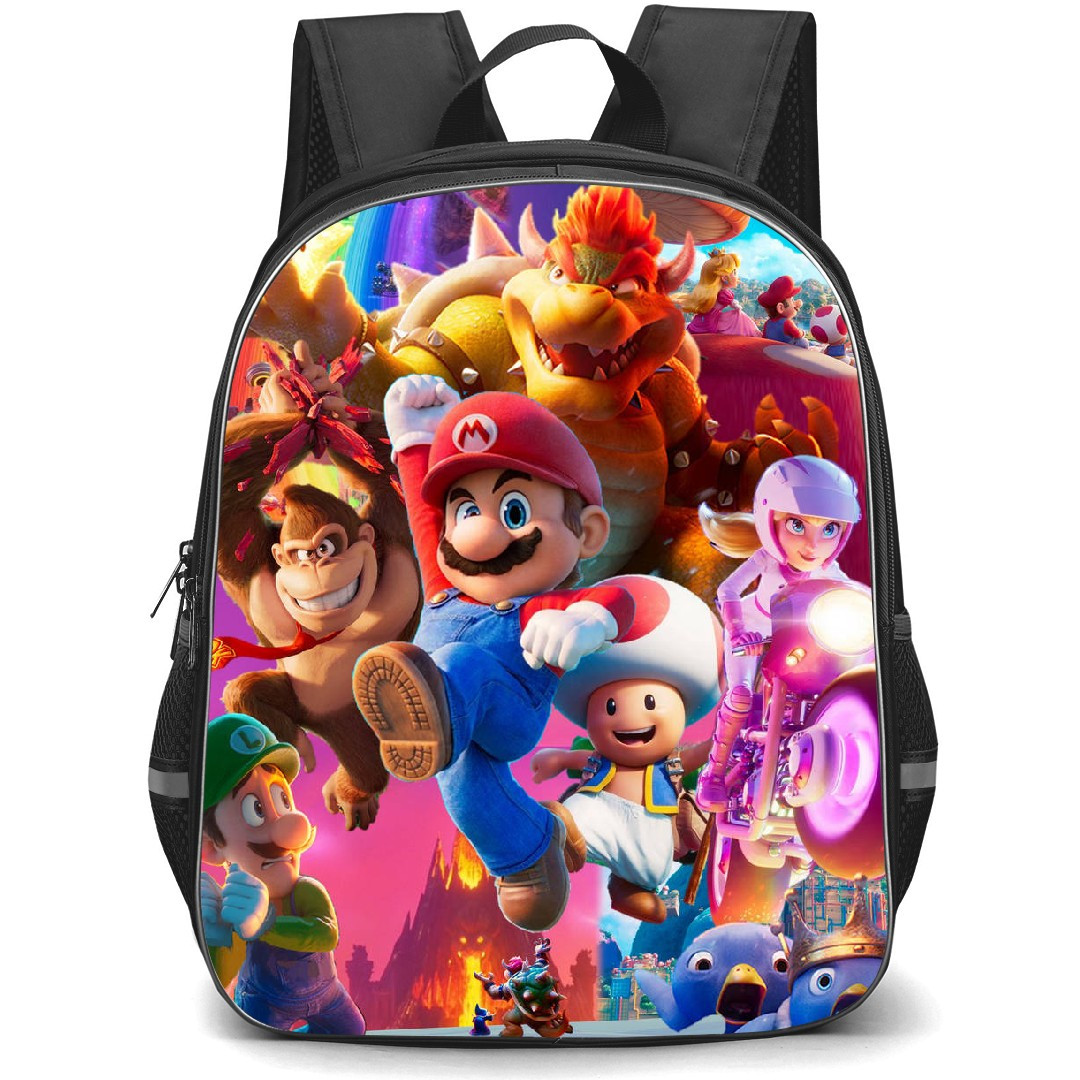 Super Mario Backpack StudentPack - Super Mario Jumping Movie Poster