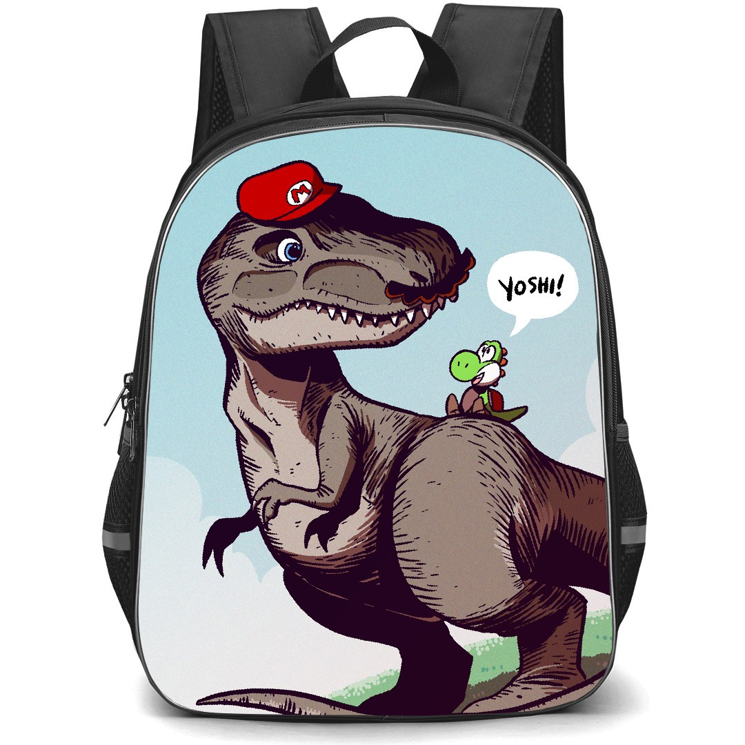 Super Mario Yoshi Backpack StudentPack - Yoshi Riding Dinosaur Yoshi
