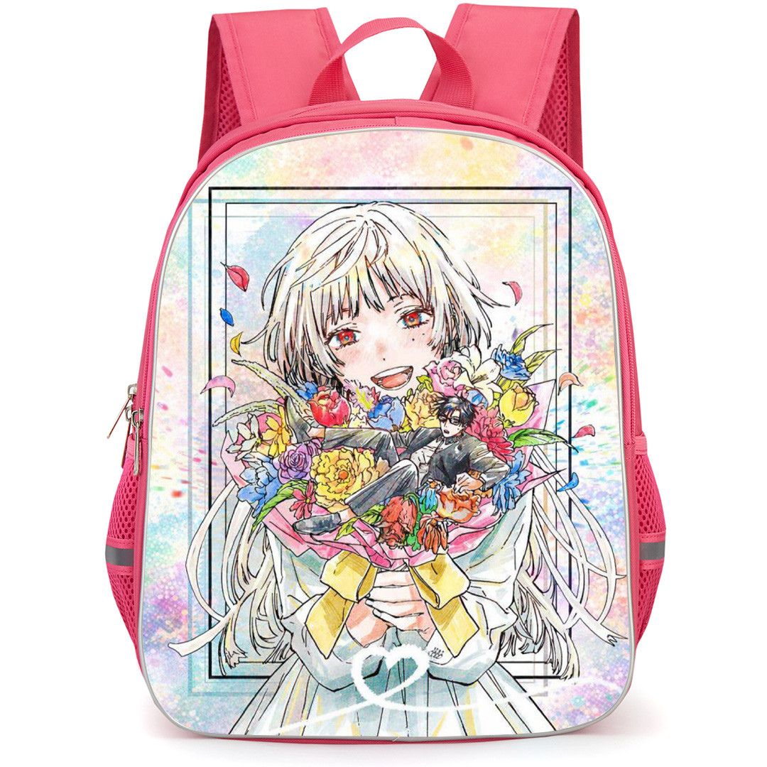 Marriagetoxin Mei Kinosaki Backpack School Bag StudentPack - Mei Kinosaki Bouquet Of Flowers Portrait