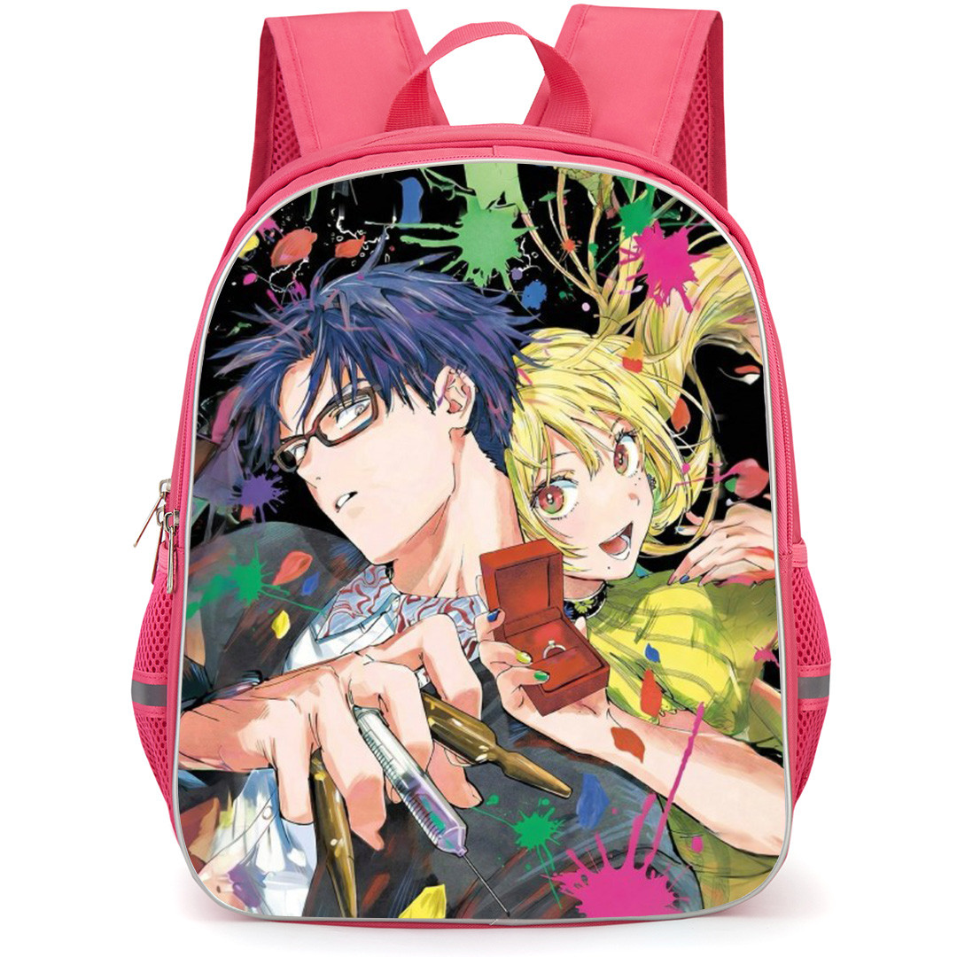 Marriagetoxin Backpack School Bag StudentPack - Mei Kinosaki And Hikaru Gero Paint Splash Portrait Poster