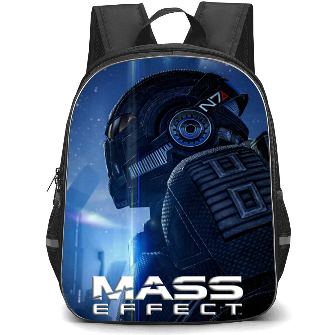 Mass Effect Backpack School Bag StudentPack - Mass Effect Soldier Side Portrait Series Poster