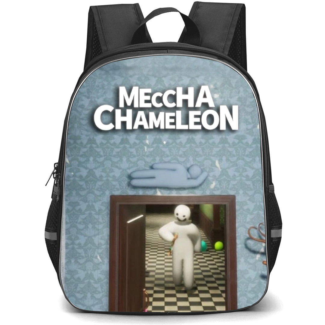 Meccha Chameleon Backpack School Bag StudentPack - Meccha Chameleon Doorway Ambush Game Poster