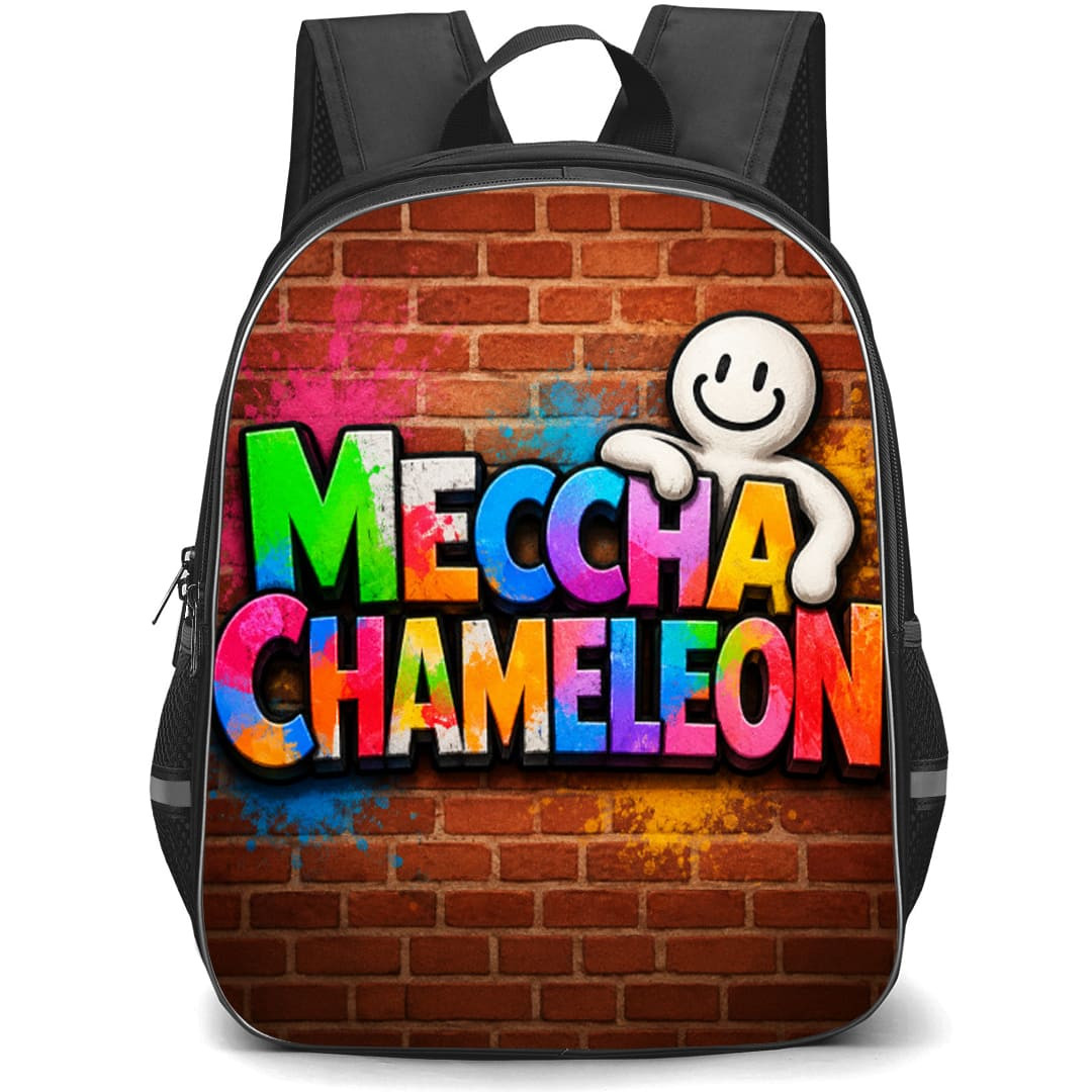 Meccha Chameleon Backpack School Bag StudentPack - Meccha Chameleon Game Logo Brick Poster