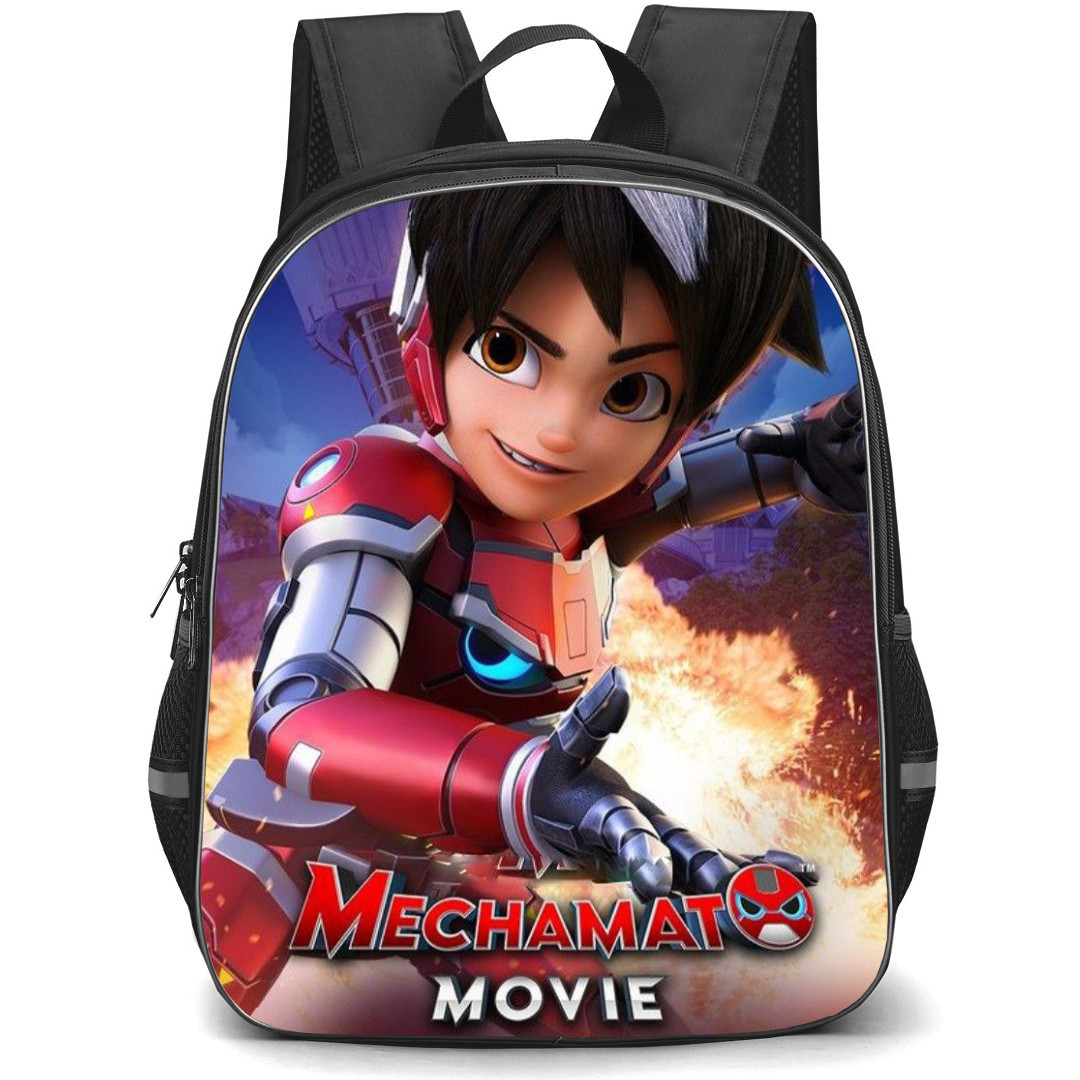 Mechamato Amato Backpack School Bag StudentPack - Amato Smiling Fighting Portrait Series Poster