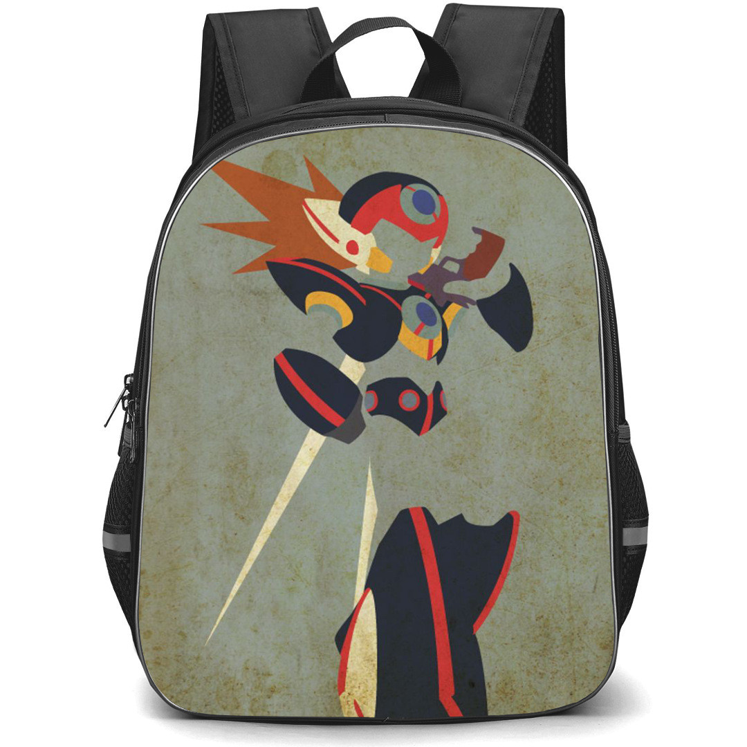 Mega Man Axl Backpack StudentPack - Axl Holding Sword Vintage Art