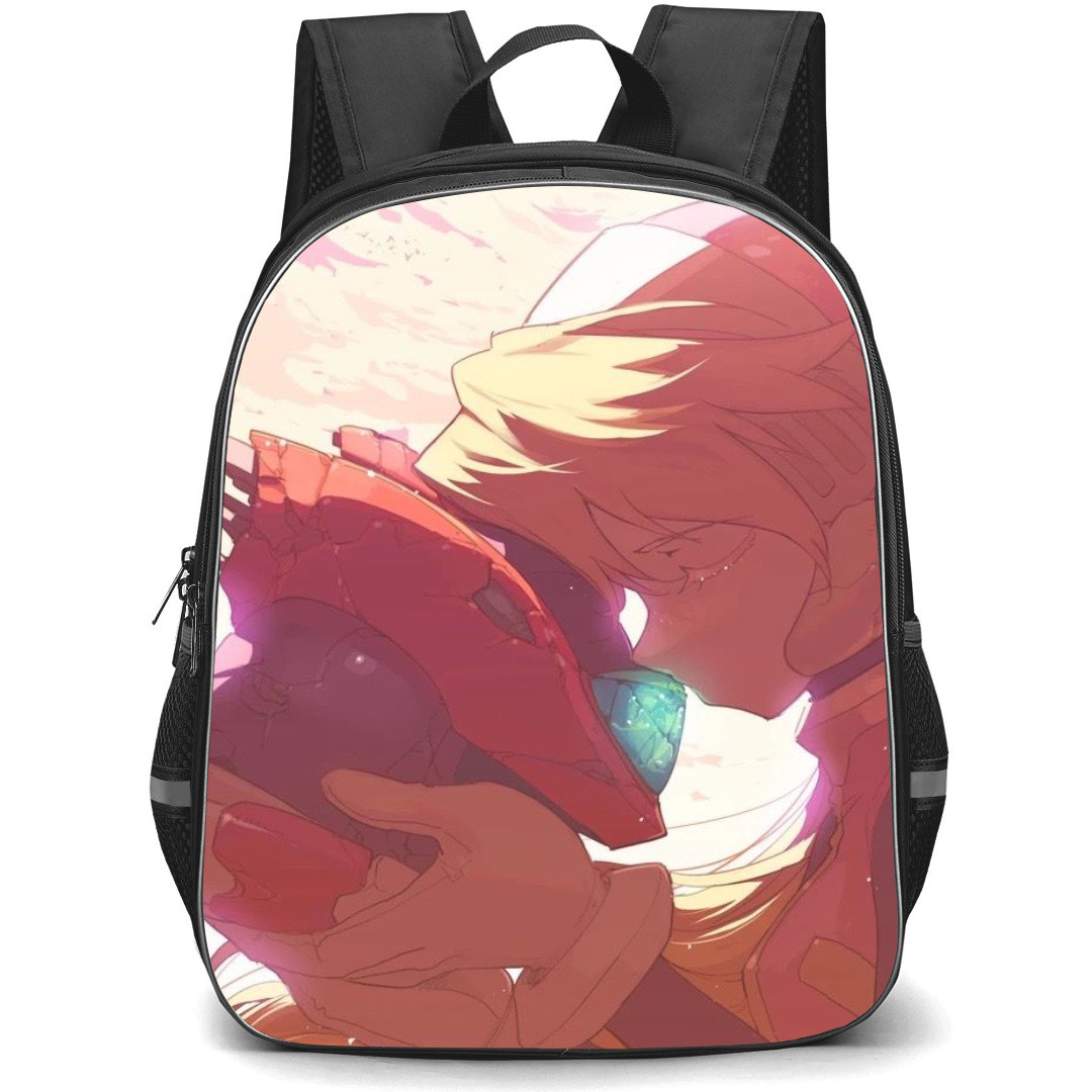 Mega Man Ciel Backpack StudentPack - Ciel Holding Helmet Side View Anime