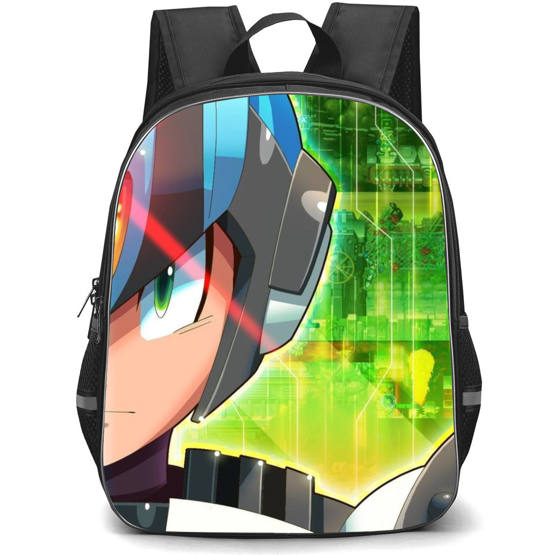 Mega Man Backpack StudentPack - Mega Man Half Portrait Anime