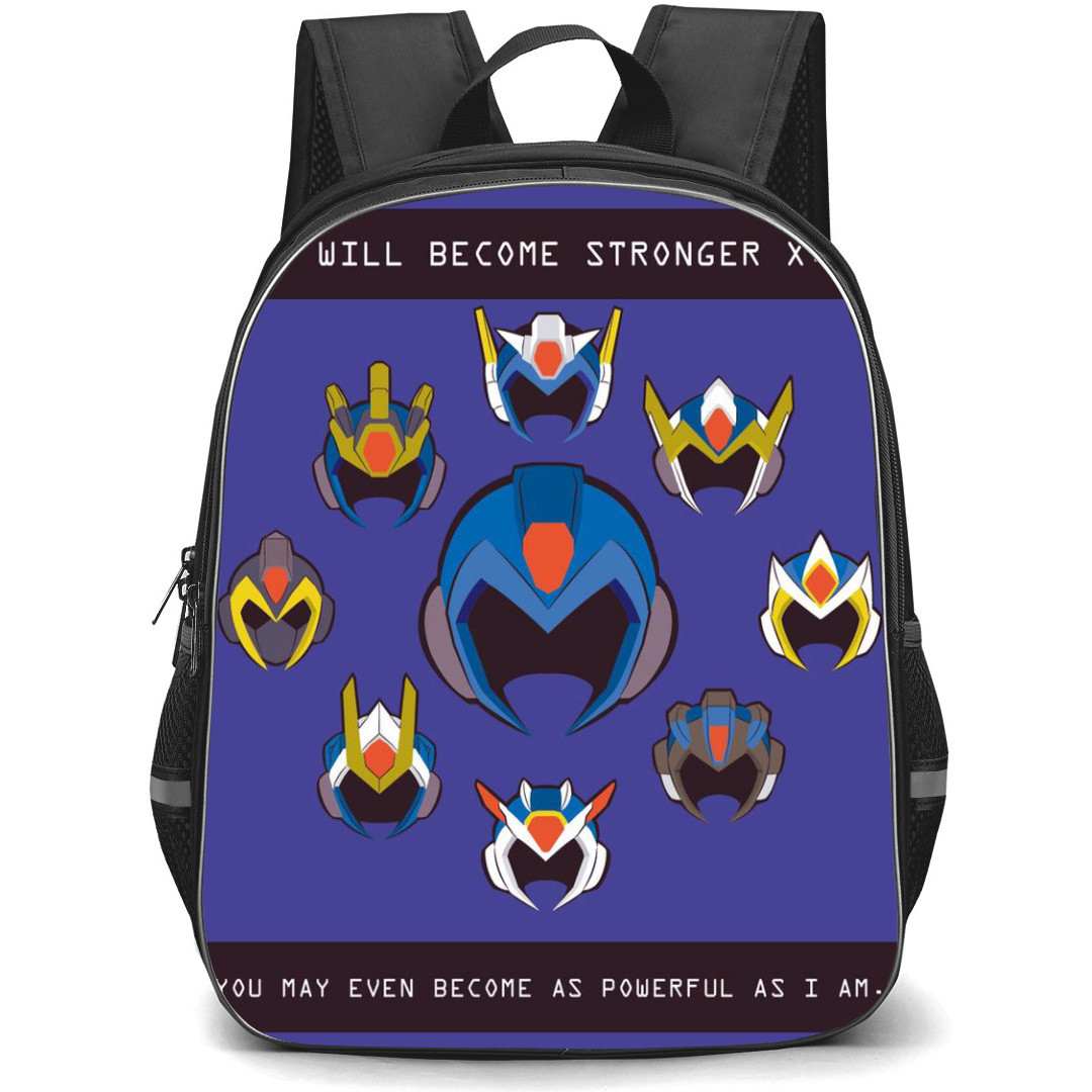 Mega Man Backpack StudentPack - Mega Man Helmet You Will Become Stronger Poster