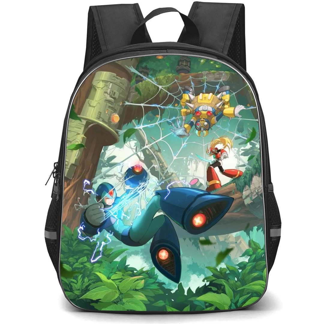 Mega Man Backpack StudentPack - Mega Man X Zero Caught In Web Anime