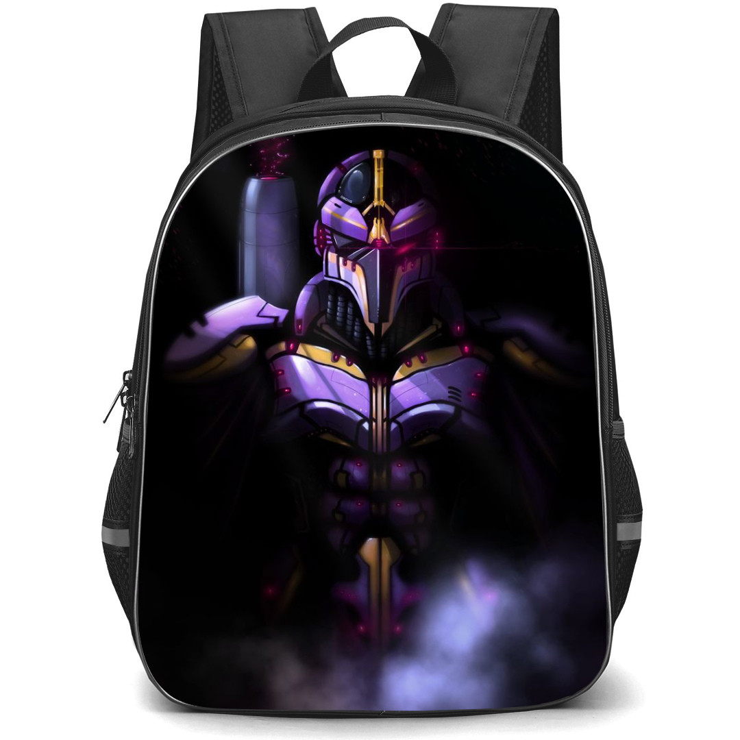 Mega Man Vile Mk Backpack StudentPack - Vile Mk Purple Portrait Cartoon Art