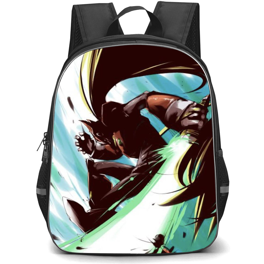 Mega Man Zero Backpack StudentPack - Zero Attacking With Weapon Vintage Anime